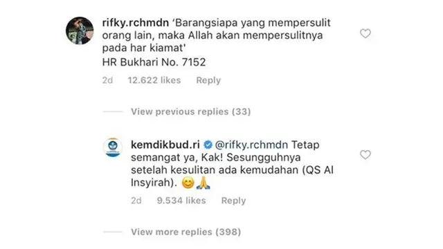 Balasan Admin Kemendikbud Soal Luapan Hati Siswa Saat UN