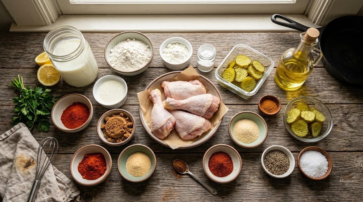 Bahan-Bahan Resep Ayam Goreng Nashville