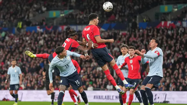 Pertandingan uji coba internasional antara antara Inggris vs Uruguay di Stadion Wembley, Sabtu (28/03/2026) dini hari WIB.