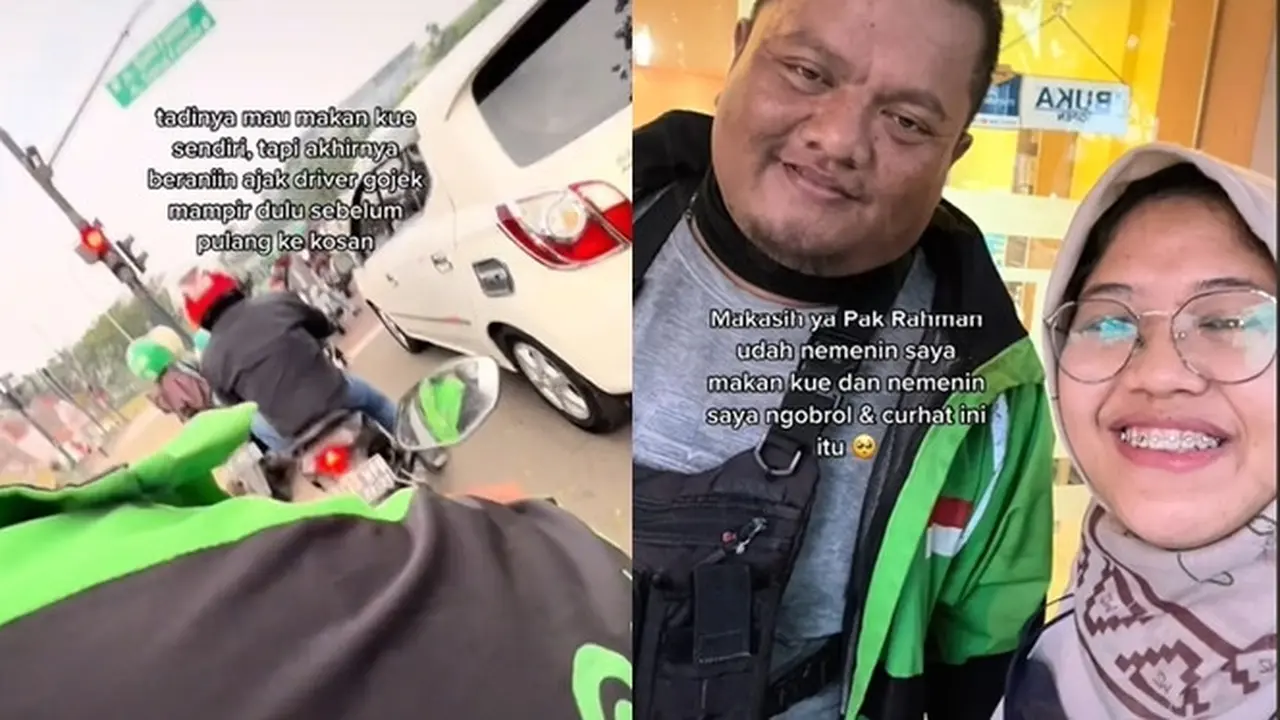 Kisah Haru Wanita Rayakan Ulang Tahun dengan Driver Ojol Ini Viral