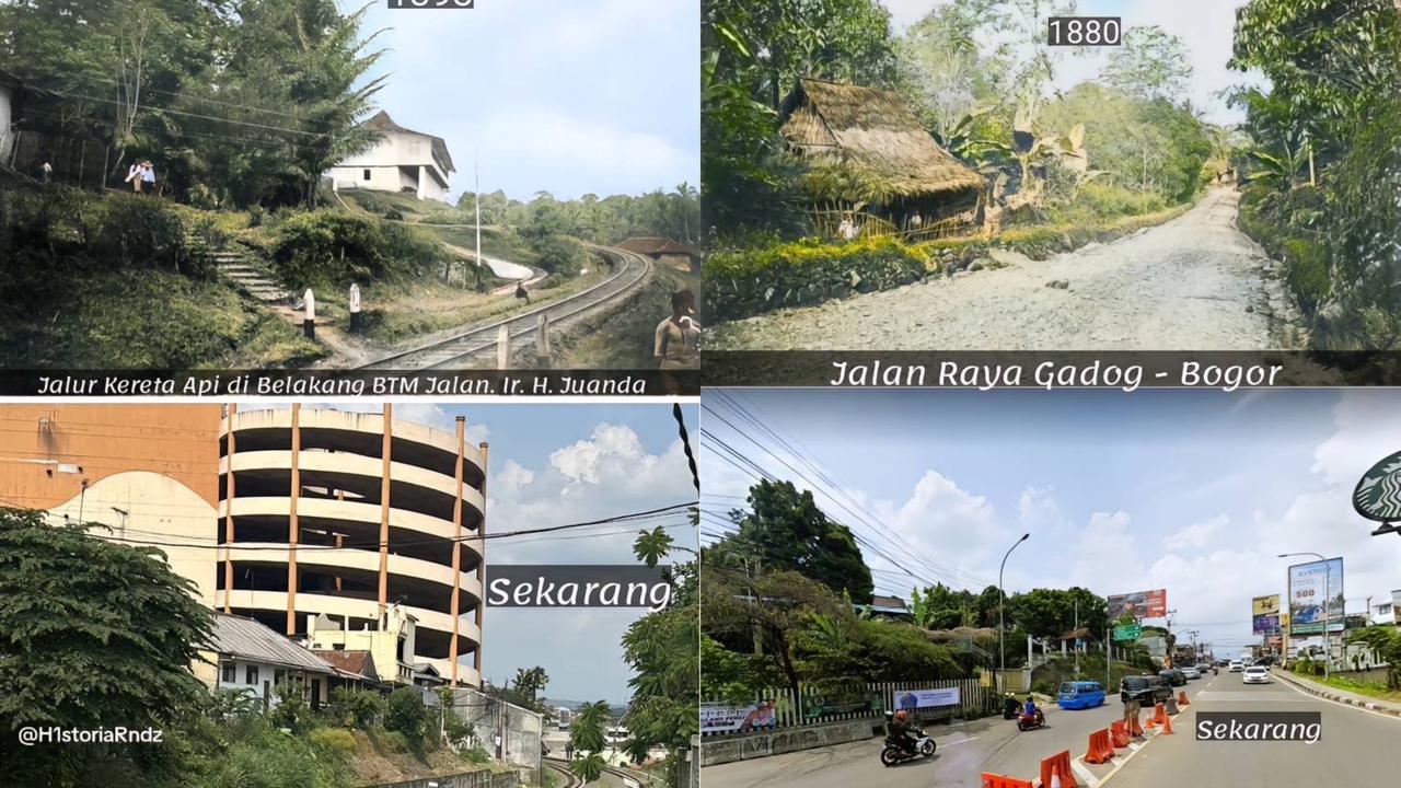 9 Potret Perbandingan Suasana Bogor Tempo Dulu dan Sekarang, Kota Hujan yang Selalu Hijau