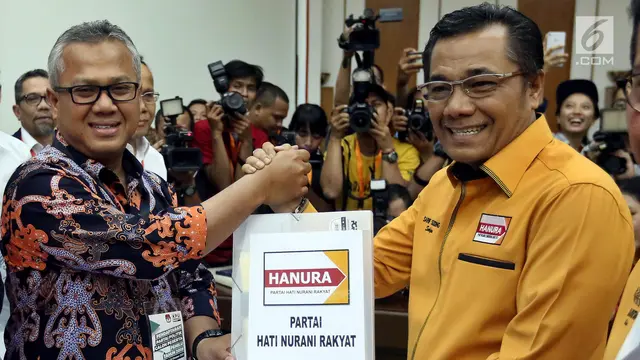 Partai Hanura Resmi Daftar Peserta Pemilu 2019