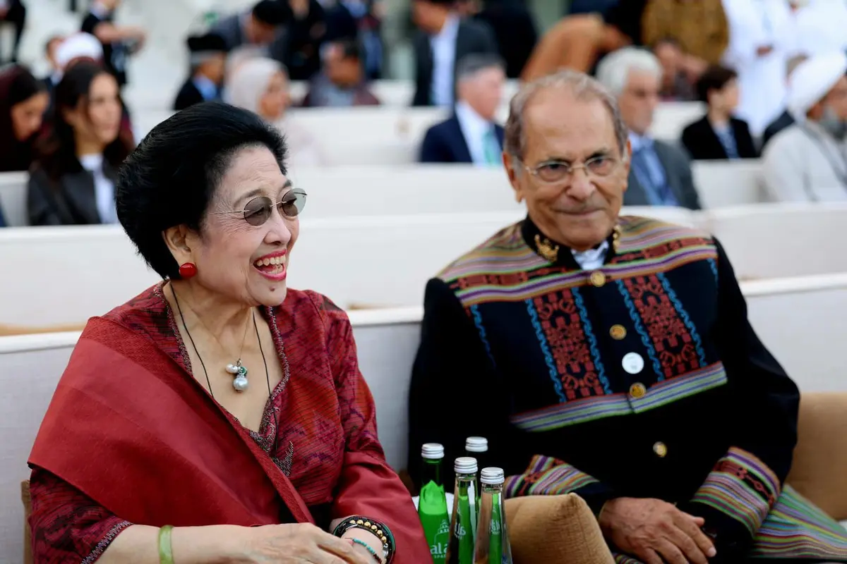 Presiden Kelima RI yang juga Ketua Umum PDI Perjuangan (PDIP) Megawati Soekarnoputri menghadiri forum Majelis Persaudaraan Manusia di Museum Nasional Zayed, Abu Dhabi, Uni Emirat Arab (UEA), Selasa (3/2/2026) sore waktu setempat (Istimewa)
