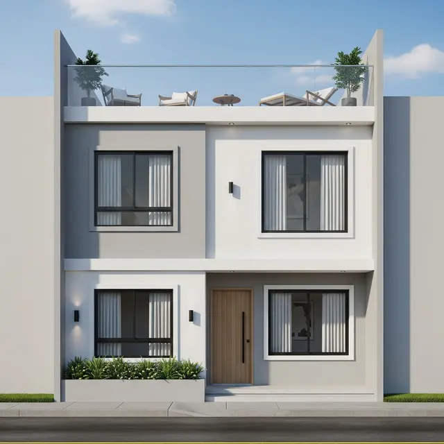 Desain Rumah Minimalis 2 Lantai 6x12