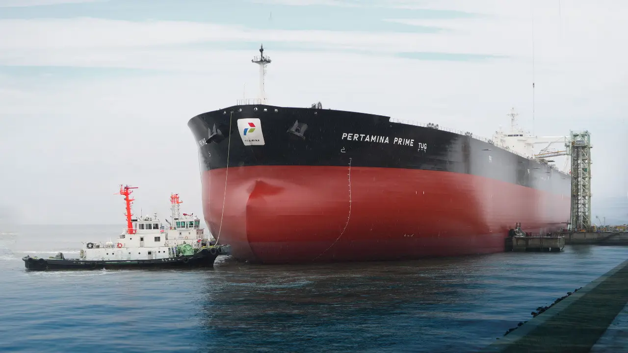 Kapal minyak milik PT Pertamina. (Foto: Siaran Pers)