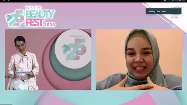 Konferensi Pers Virtual Wardah Beauty Fest 2020.