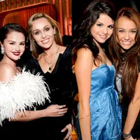 Reuni manis terjadi di karpet merah Golden Globe Awards 2026 saat Selena Gomez dan Miley Cyrus tampil berdampingan dengan aura bintang yang sama-sama kuat. [Dok/MTV].