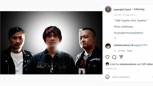 Potret Superglad terbaru tanpa Buluk. (Instagram @superglad_band)