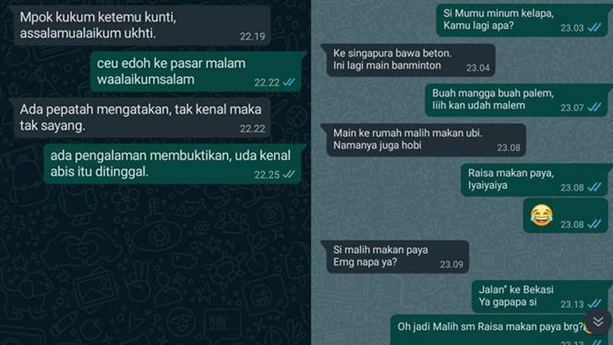 6 Chat Berbalas Pantun Kocak Ini Ujungnya Bikin Jengkel Hot