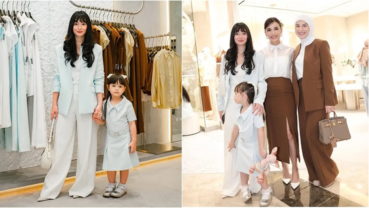 6 Potret Asmirandah di Launching Koleksi Chelsea Olivia, Menawan Bareng Chloe