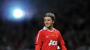 2. David Beckham - Beckham salah satu pemain yang melekat dan identik dengan nomor 7 di Manchester United. Pemain asal Inggris ini mecetak 85 gol dari 387 penampilan bersama Manchester United di semua kometisi. (AFP/Andrew Yates)