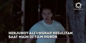 Herjunot Ali rasakan perbedaan antara syuting di film horor dan drama.