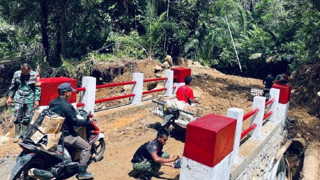 TNI Rampungkan Jembatan Armco Tapanuli Tengah, Pulihkan Akses Warga Pasca-Bencana