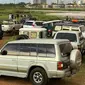Ngabuburit offroad Jakarta dipadati ratusan mobil SUV (ist)