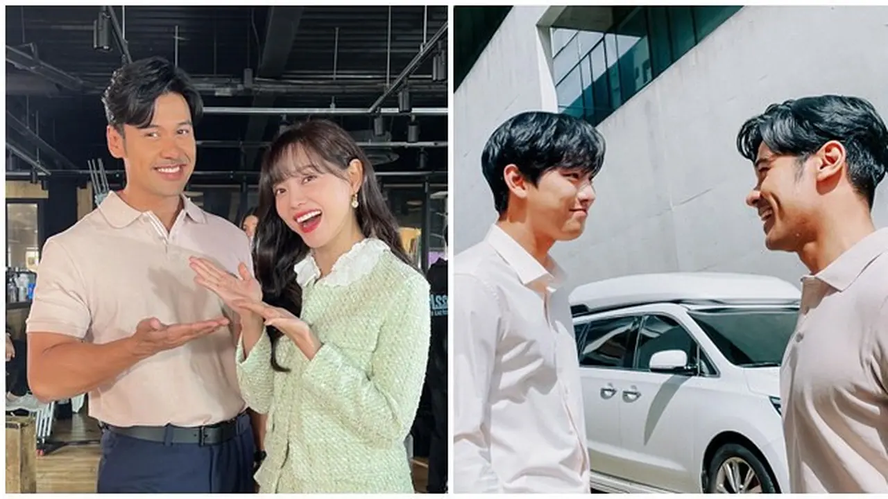 7 Potret Chicco Jerikho dengan Kim Sejeong dan Ahn Hyo Seop, Siap Main Drama Bareng