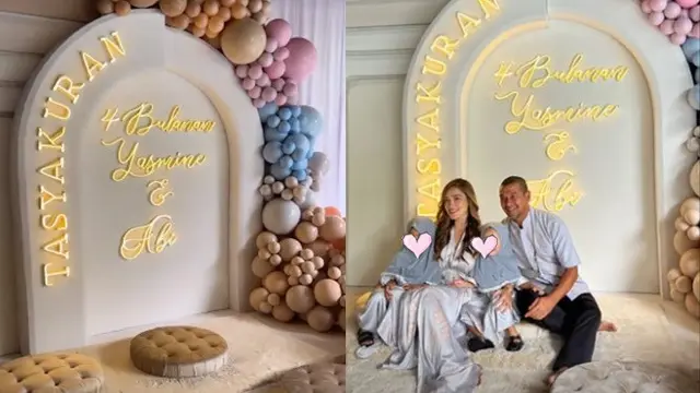 6 Momen Acara Pengajian 4 Bulanan Kehamilan dan Gender Reveal Yasmine Wildblood