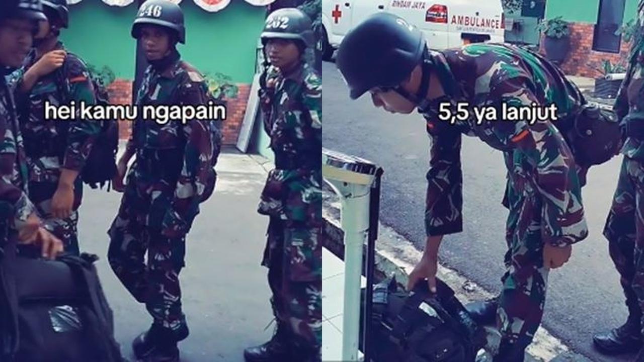 Prajurit TNI Timbang Isi Tas Ransel, Pelatih Tegas 'Jangan Ada yang Kurang Kalau Dosa Enggak Apa-apa