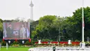 Pasukan Pengibar Bendera Pusaka (Paskibraka) bersiap mengibarkan Bendera Merah Putih saat Upacara Peringatan Detik-Detik Proklamasi 1945 yang dipimpin oleh Presiden Joko Widodo di Istana Merdeka, Jakarta, Senin (17/8/2020). (Foto: Biro Pers Sekretariat Presiden)