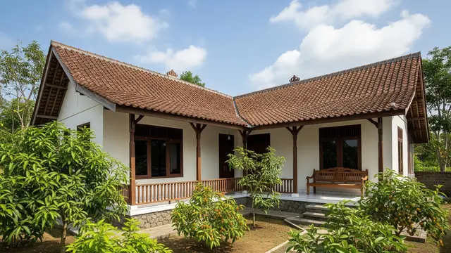 9 Desain Rumah Pedesaan dengan Kebun Buah di Sudut Lahan, Harmoni Alami