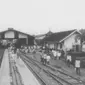 Suasana Stasiun Rangkasbitung Pada Tahun 1990 (KAI)