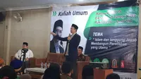 Mantan Gubernur Nusa Tenggaran Barat (NTB) TGB Zainul Majdi saat menyampaikan kulian umum di Bandung, Jawa Barat (Istimewa)
