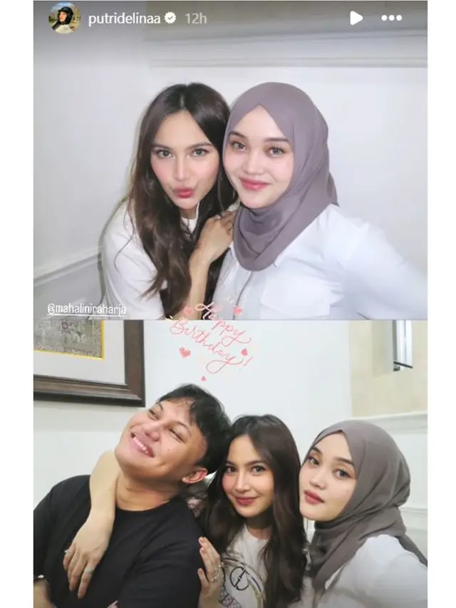 6 Potret Putri Delina di Ulang Tahun Mahalini ke-25, Kedekatan Ipar yang Manis