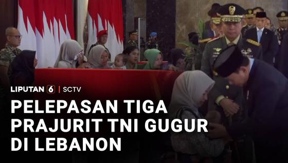 Prabowo dan SBY Beri Penghormatan Terakhir bagi Tiga Prajurit yang Gugur di Libanon