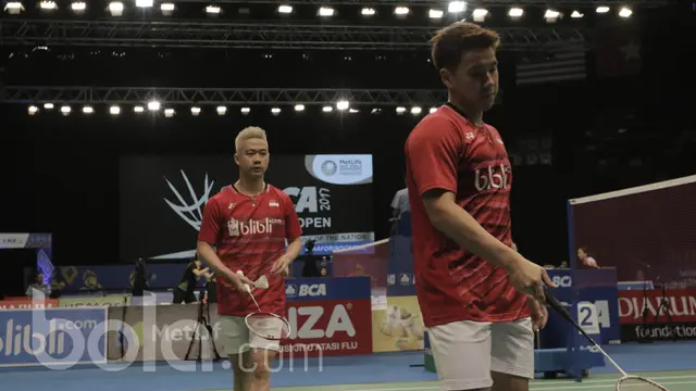 Pasangan Kevin Sanjaya Sukamuljo/Marcus Fernaldi Gideon