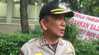 Kabag Ops Polres Jakarta Selatan, AKBP Lendy Agus di Kertanegara. (Liputan6.com/Muhammad Radityo Priyasmoro)