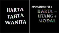 Slogan Harta Tahta ala Warganet (Sumber: Twitter/