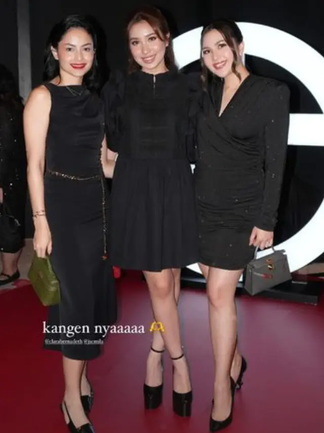 Parada Gaya Glamor Seleb dengan Outfit Serba Hitam, dari Jessica Mila, Paula Verhoeven, hingga Mahalini Raharja