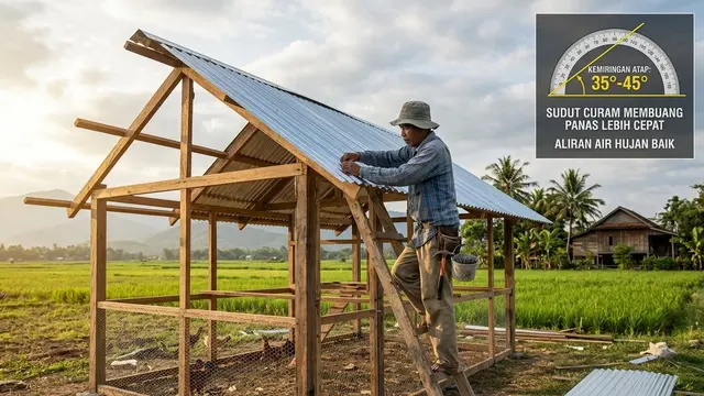 Cara Buat Kandang Ayam Seng tapi Tetap Adem Tahan Panas