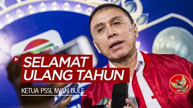 Berita video ucapan selamat ulang tahun kepada Ketua PSSI, Mochamad Iriawan atau yang akrab disapa Iwan Bule, dari Bepe (Bambang Pamungkas) serta para pelatih dan pemain Timnas Indonesia.
