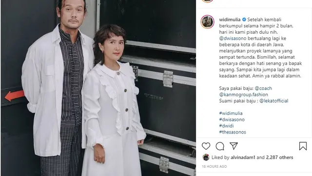 Dwi Sasono - Widi Mulia (Foto: Instagram/@widimulia)