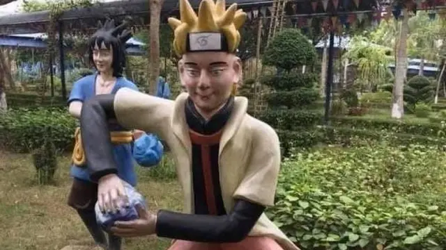 6 Patung Anime Naruto Ini Bentuknya Nyeleneh, Bikin Ngakak