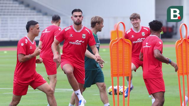 Foto: Suasana Santai Latihan Timnas Indonesia Jelang Bentrok dengan Bulgaria di final FIFA Series 2026