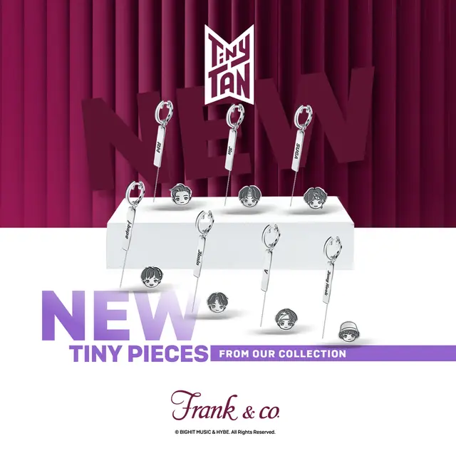 Frank & co.’s TinyTAN Mismatch Earrings, NEW Frank & co.’s TinyTAN Special Collection