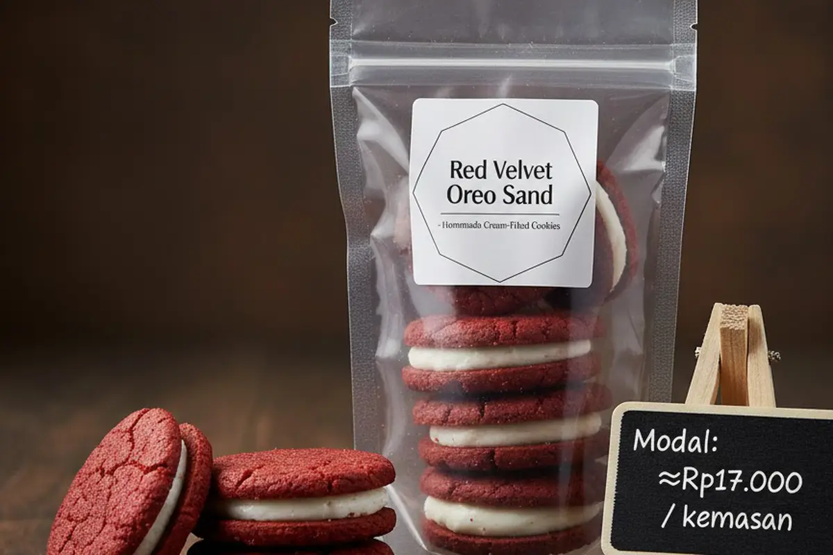Red Velvet Oreo Sand (Gemini AI)