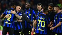 Kemenangan ini semakin mengokohkan posisi Inter Milan di puncak klasemen Serie A Italia 2023/2024 dengan 79 poin dari 30 pertandingan. (Piero CRUCIATTI/AFP)