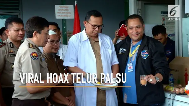 Seorang pria yang membuat video isu telur palsu memberikan klarifikasi.