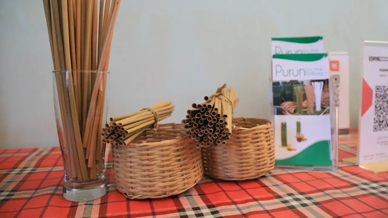 BRI berhasil melakukan pembinaan terhadap salah satu mitranyam yaitu Klaster Purun Eco-Straw