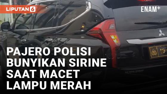 VIDEO: Viral! Mobil Polisi Bunyikan Sirine Saat Macet di Lampu Merah