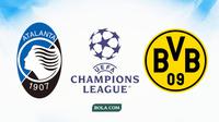 Atalanta vs Borussia Dortmund di Liga Champions. (Bola.com/Wiwig Prayugi)