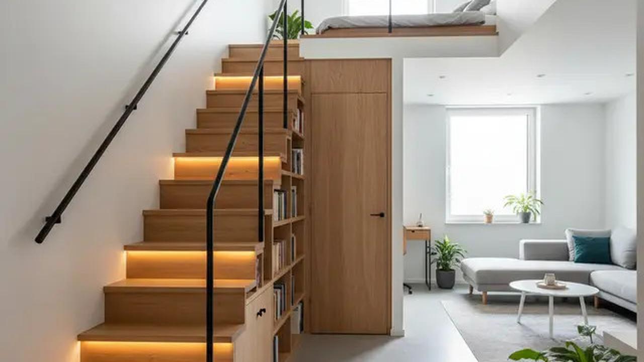 8 Model Rumah Kecil Mezzanine dengan Rak Tangga Multifungsi, Solusi Cerdas Hemat Ruang