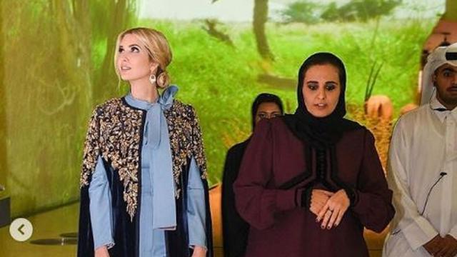 Bintangbola - Penampilan Ivanka Trump Saat Mengunjungi Museum Nasional Qatar