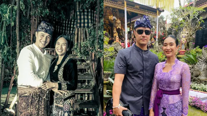 13 Tahun Menikah, Happy Salma dan Tjok Gus Selalu Tampil Serasi dengan Busana Etnik