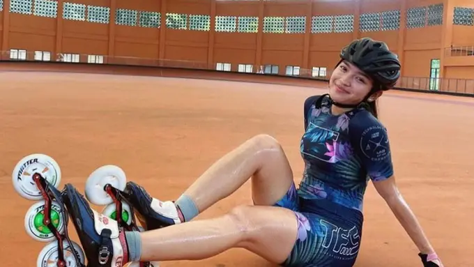 Atlet sepatu roda kontigen Papua, Dhinda Salsabila