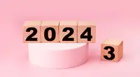 Ilustrasi tahun baru 2024. (Image by dashu83 on Freepik)