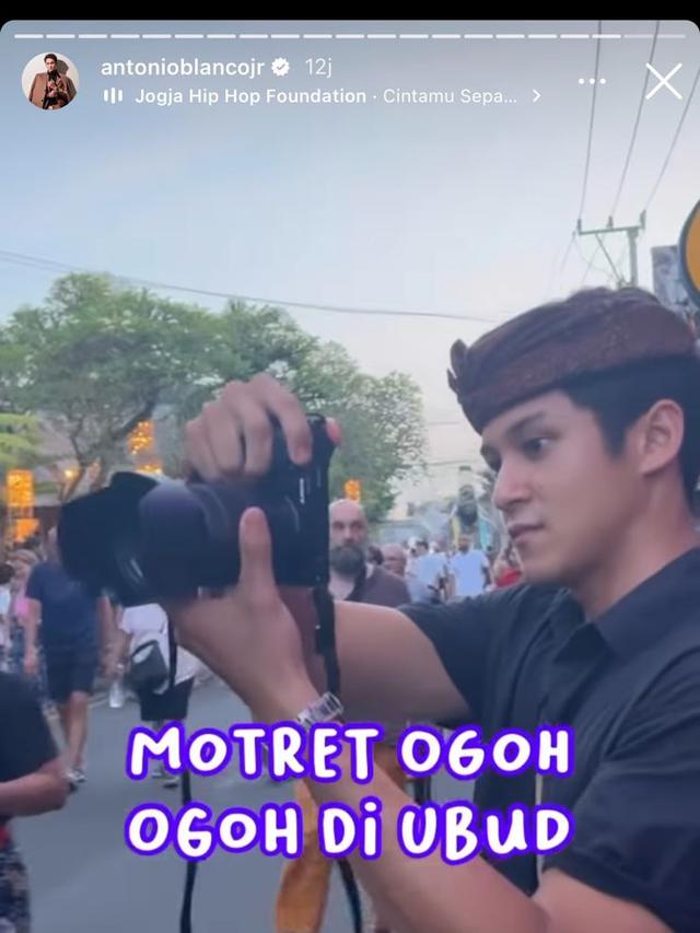 6 Potret Pesinetron Antonio Blanco Jr Rayakan Hari Raya nyepi, Ikut Pawai Ogoh-Ogoh