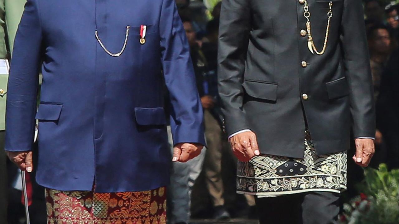 Jokowi sambut Presiden Prabowo di Istana Merdeka